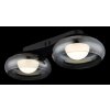Lámparas Globo Lighting Carlene Plafones LED Negro, 1 luz