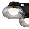 Lámparas Globo Lighting Carlene Plafones LED Negro, 1 luz