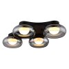 Lámparas Globo Lighting Carlene Plafones LED Negro, 1 luz