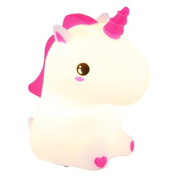 Lámparas Globo Lighting Unicorn Lámparas de mesa LED Rosa, Blanca, 1 luz