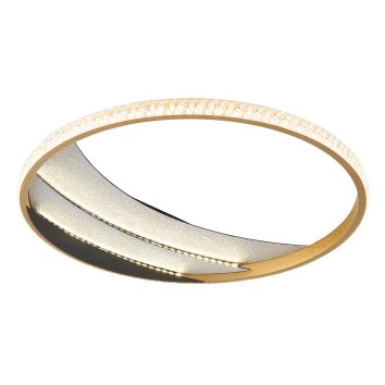 Lámparas Globo Lighting Constance Plafones LED Cromo, Negro, 1 luz