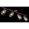 Lámparas Globo Lighting Walton Plafones Marrón, Cromo, 4 luces
