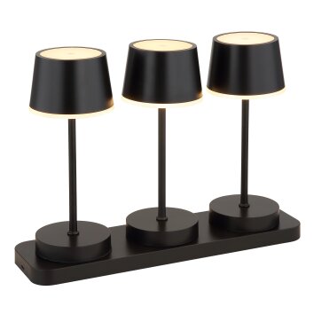 Lámparas Globo Lighting Dawson Lámparas de mesa LED Negro, 1 luz, Mando a distancia, Cambia de color