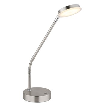 Lámparas Globo Lighting Silvio Lámparas de mesa LED Níquel-mate, 1 luz