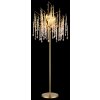 Lámparas Globo Lighting Gloria Lámpara de pie dorado, 5 luces