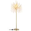 Lámparas Globo Lighting Gloria Lámpara de pie dorado, 5 luces