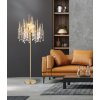 Lámparas Globo Lighting Gloria Lámpara de pie dorado, 5 luces
