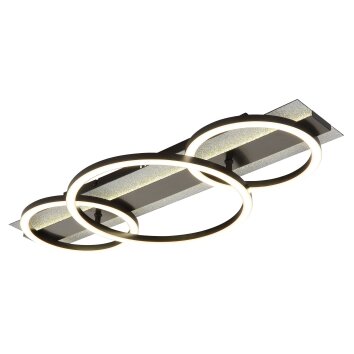 Lámparas Globo Lighting Norberto Plafones LED Negro, Plata, 1 luz