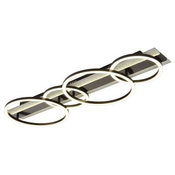 Lámparas Globo Lighting Norberto Plafones LED Negro, Plata, 1 luz