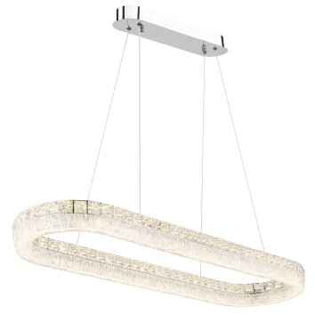 Lámparas Globo Lighting Laurel Lámparas suspendidas LED Cromo, 1 luz, Mando a distancia