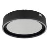 Lámparas Globo Lighting Mirrora Plafones LED Negro, 1 luz, Mando a distancia
