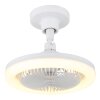 Lámparas Globo Lighting Lidea lámpara ventilador de techo LED Blanca, 1 luz, Mando a distancia
