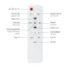 Lámparas Leuchten Direkt mit lámpara ventilador de techo LED Blanca, 1 luz, Mando a distancia