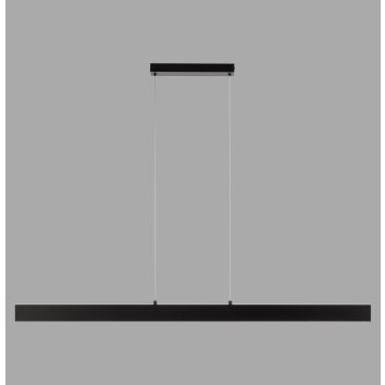 Lámparas Leuchten Direkt DRITTO Lámparas colgantes LED Negro, 1 luz