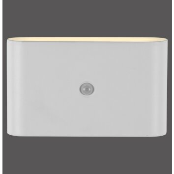 Lámparas Leuchten Direkt ZIDDY Apliques LED Blanca, 2 luces, Sensor de movimiento