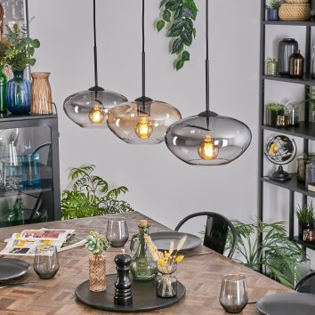 Mertola Lámparas suspendidas, Lámparas colgantes Negro, 3 luces