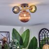 Chehalis Plafones, Luminarias esféricas dorado, Negro, 3 luces