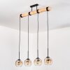 Ripoll Lámparas suspendidas, Luminarias esféricas, Lámparas colgantes Crudo, Negro, 4 luces