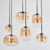 Apedo Lámparas suspendidas, Lámparas colgantes Colores ámbar, Transparente, 6 luces