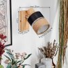 Fallhagen Apliques, Spot de pared Cromo, Madera clara, 1 luz