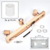 Fallhagen Plafones, Spot techo Cromo, Madera clara, 3 luces