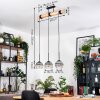 Koyoto Lámparas suspendidas, Luminarias esféricas, Lámparas colgantes Crudo, Negro, 3 luces