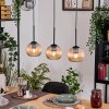 Koyoto Lámparas suspendidas, Luminarias esféricas, Lámparas colgantes Crudo, Negro, 3 luces
