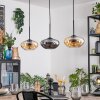 Mertola Lámparas suspendidas, Lámparas colgantes Colores ámbar, Ahumado, 3 luces