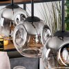 Ripoll Lámparas suspendidas, Luminarias esféricas, Lámparas colgantes Crudo, Negro, 3 luces