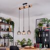 Ripoll Lámparas suspendidas, Luminarias esféricas, Lámparas colgantes Crudo, Negro, 3 luces