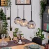 Ripoll Lámparas suspendidas, Luminarias esféricas, Lámparas colgantes Crudo, Negro, 3 luces