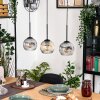 Ripoll Lámparas suspendidas, Luminarias esféricas, Lámparas colgantes Crudo, Negro, 3 luces