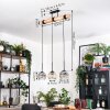 Ripoll Lámparas suspendidas, Luminarias esféricas, Lámparas colgantes Crudo, Negro, 3 luces