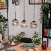 Ripoll Lámparas suspendidas, Luminarias esféricas, Lámparas colgantes Crudo, Negro, 3 luces