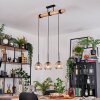 Ripoll Lámparas suspendidas, Luminarias esféricas, Lámparas colgantes Crudo, Negro, 3 luces