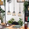 Ripoll Lámparas suspendidas, Luminarias esféricas, Lámparas colgantes Crudo, Negro, 3 luces