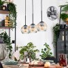 Ripoll Lámparas suspendidas, Luminarias esféricas, Lámparas colgantes Crudo, Negro, 3 luces