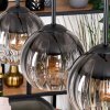 Koyoto Lámparas suspendidas, Luminarias esféricas, Lámparas colgantes Crudo, Negro, 3 luces