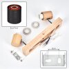 Fallhagen Plafones, Spot techo Cromo, Madera clara, 2 luces