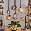 Apedo Lámparas suspendidas, Luminarias esféricas, Lámparas colgantes Colores ámbar, Ahumado, 6 luces