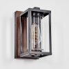 Portalis Aplique de exterior, Apliques Color madera, Negro, 1 luz