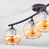 Koyoto Plafones, Luminarias esféricas Colores ámbar, 4 luces