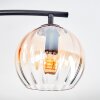 Koyoto Plafones, Luminarias esféricas Colores ámbar, Transparente, 4 luces