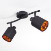 Fallhagen Plafones, Spot techo Negro, 2 luces