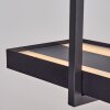 Genor Lámparas suspendidas, Lámparas colgantes LED Negro, Blanca, 1 luz, Mando a distancia