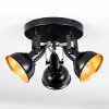 Toren Plafones, Spot techo Cromo, Negro, 3 luces