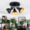 Toren Plafones, Spot techo Cromo, Negro, 3 luces