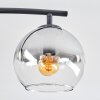 Koyoto Plafones, Luminarias esféricas Colores ámbar, Transparente, Ahumado, 4 luces