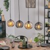 Koyoto Lámparas suspendidas, Luminarias esféricas, Lámparas colgantes Colores ámbar, Ahumado, 4 luces