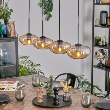 Mertola Lámparas suspendidas, Lámparas colgantes Colores ámbar, 4 luces